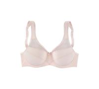 Minimizer-BH NUANCE Gr. 80, Cup C, rosa (rose, champagner), Damen, Netz, Microtouch, Obermaterial: 71% Polyamid, 29% Elasthan, BHs Minimizer-BH Bügel-BH Schalen-BH, mit Bügel und leicht transparentem