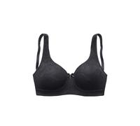 Minimizer-BH NUANCE, Damen, Gr. 85, Cup C, schwarz, Obermaterial: 74% Polyamid, 22% Elasthan, 4% Baumwolle, BHs Minimizer-BH, ohne Bügel mit breiten, leicht wattierten Trägern (46012513-85) schwarz