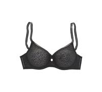 Minimizer-BH NUANCE, Damen, Gr. 85, Cup F, schwarz, Spitze, Obermaterial: 88% Polyamid, 12% Elasthan, BHs Minimizer-BH, mit Bügel aus schöner Allover-Jacquardspitze im angesagten Leo-Look (32844457-85