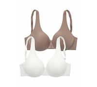 NUANCE Packung: T-Shirt-BH (2 Stck.) beige, Größe 100