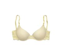 Schalen-BH NUANCE, Damen, Gr. 75, Cup C, gelb (zitrone), Spitze, Obermaterial: 85% Polyamid, 15% Elasthan, BHs Schalen-BH, im Rücken aus Spitze, Cups aus Microtouch, Dessous, Topseller (834528-75) zit