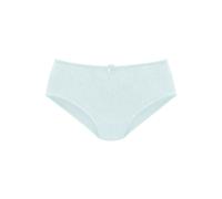 Slip NUANCE, Damen, Gr. 40/42, grün (mint, weiß), Obermaterial: 95% Baumwolle, 5% Elasthan, Unterhosen Slip, hoch geschnittener Slip aus Baumwolle (20901063-40) mint, weiß