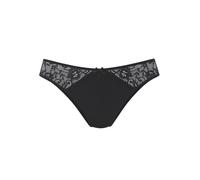 Slip NUANCE, Damen, Gr. 44/46, schwarz, Microtouch, Spitze, Obermaterial: 85% Polyamid, 15% Elasthan, Unterhosen, aus weichem Microtouch-Material mit Spitzeneinsätzen, Basic (57235919-44) schwarz