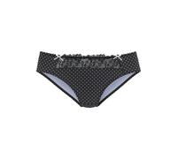 Slip NUANCE, Damen, Gr. 48/50, beige (schwarz, puder), Spitze, Obermaterial: 80% Polyamid, 10% Elasthan, 10% Viskose, figurbetont, Unterhosen Slip, in bequemer Basic-Schnittform (474763-48) schwarz, p