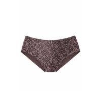 Slip NUANCE, Damen, Gr. 40/42, schwarz (taupe, schwarz), Obermaterial: 95% Baumwolle, 5% Elasthan, Unterhosen Slip, hoch geschnittener Slip aus Baumwolle, Topseller (519788-40) taupe, schwarz