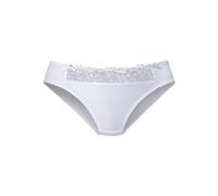 Slip NUANCE, Damen, Gr. 52/54, weiß (uni, weiß), Spitze, Jersey, Obermaterial: 80% Polyamid, 10% Elasthan, 10% Viskose, figurbetont, Unterhosen, in bequemer Basic-Schnittform (712471-52) uni, weiß