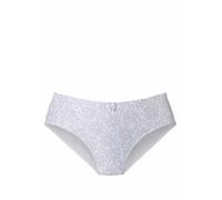 Slip NUANCE, Damen, Gr. 44/46, grau (weiß, taupe), Obermaterial: 95% Baumwolle, 5% Elasthan, Unterhosen Slip, hoch geschnittener Slip aus Baumwolle (689750-44) weiß, taupe