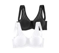 NUANCE Soft-BH Damen weiß+schwarz Gr.95E