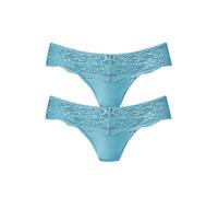 String NUANCE Gr. 36/38, blau (2 x türkis) Damen Unterhosen (493016-36) 2 x türkis