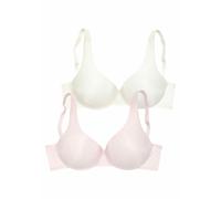 T-Shirt-BH NUANCE, Damen, Gr. 85, Cup B, bunt (rosé, creme), Microtouch, Obermaterial: 85% Polyamid, 15% Elasthan, klassisch, BHs T-Shirt-BH Bügel-BH BH BH-Set, mit Bügel und nahtlosen, doppellagigen