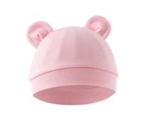 nuanzhiyuan Weiche und atmungsaktive Baby-Mütze für Neugeborene, Baumwolle, für 0 bis 3 Monate, bequeme Babyhaube, modische Kopfbedeckung