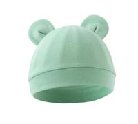 nuanzhiyuan Weiche und atmungsaktive Baby-Mütze für Neugeborene, Baumwolle, für 0 bis 3 Monate, bequeme Babyhaube, modische Kopfbedeckung