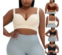 Nuaoxyeu Hoodie Damen Damen GroßE GrößE BHS Sexy Nahtlose Dessous Seite Brust Anti Sagging Bralettes RüCkenverschluss Push-Up-BHS Mit Verstellbaren TräGern üBergrößE Volle