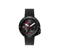 Nubeo Men's 50mm Cassini Automatic Space Invaders Limited Edition Eclipse Red Watch with Silicone Strap NB-6103-08