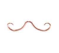 Nucelit Septum Schnurrbart Nasenringe aus Edelstahl, modische Kreolen, Septum-Piercing, Schmuck für Damen und Herren, Nasenringe aus Edelstahl, Einheitsgröße, Wie beschrieben, Wie beschrieben