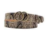 Nucelit Taillengürtel, geschnitzte Schnalle, Schlangen-Druck, Kette, Kostüm für Wickelkleid, Taille für Anzug, Rock, Jeans, Schmuck, Freizeithosen, Gürtel, Schlangenmuster, One size