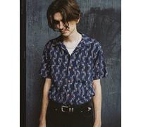 Nudie Jeans Arvid Ikat Shirt - Blueberry L