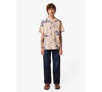 Nudie Jeans Hemd Arvid Hawaii Weiß (Ecru) L