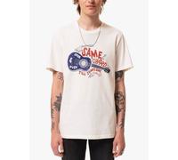 Nudie Jeans Herren T-Shirt "Roy" Gitarr - Off white XL