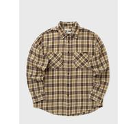 Nudie Jeans Julian Worker Shirt Check men Longsleeves brown in Größe:S