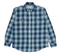 Nudie Jeans Kariertes Langarm-Hemd Julian Worker Check Indigo L