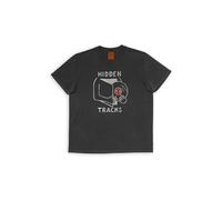 NUDIE JEANS T-Shirt ROY HIDDEN TRACKS grau | L