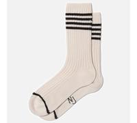Nudie Jeans Tennis-Socken Offwhite Black 36-40