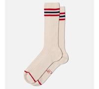 Nudie Jeans Tennis-Socks Retro Offwhite Red 36-40