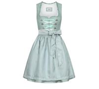 Nübler Dirndl midi Damen - 2 teilig inkl. Kleid und Dirndl Schürze, Rocklänge 60cm - Moderne bayrische Tracht, Garbine Grün, Größe:36