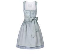 Nübler Dirndl Mini Damen - 2 teilig inkl. Kleid und Dirndl Schürze, Rocklänge 55cm - Moderne bayerische Tracht, Fabrizia in Mint, Größe:36