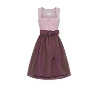 Nübler Dirndl mini Damen - 2 teilig inkl. Kleid und Dirndl Schürze, Rocklänge 60cm - Moderne bayrische Tracht, Kaja Lavendel