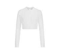 Nübler Dirndlbluse Damen Johanna - Langarm Trachtenbluse mit eleganter Spitze & Stehkragen, Hochgeschlossen, Perfekter Sitz Dank elastischem Saum - Moderne bayrische Tracht im Landhaus Stil, Größe:40