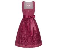 Dirndl NÜBLER "Dirndl midi Gundi", Damen, Gr. 38, EURO, lila (beere), Obermaterial: 100% Polyester PES., Kleider (42037015-38) beere