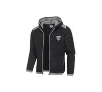 Nübler Trachtenjacke Herren - Strickjacke Herren im Landhausstil, gerader Schnitt mit Reißverschluss - Moderne bayrische Tracht, Hugo Anthrazit, Größe:L