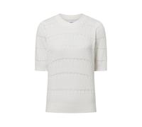 Nümph Kurzarm-Pullover Damen ecru, XS