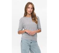 Strickpullover NÜMPH "Nümph Jumper NUMISJA", Damen, Gr. XL, silber, Obermaterial: 76% Viskose, 16% Polyester, 8% Metall, Pullover (54726939-XL) silber