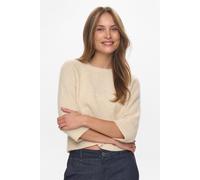 Strickpullover NÜMPH "Nümph Sweater NURIETTE", Damen, Gr. M/L, gray morn, Obermaterial: 32% Alpaka, 32% Wolle, 30% Polyamid, 6% Elasthan, Pullover (48295226-L) gray morn