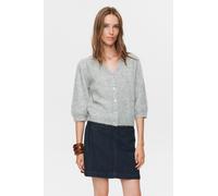Nümph - NUSURI BRUSHED SS CARDIGAN light grey mel - Gr. - S