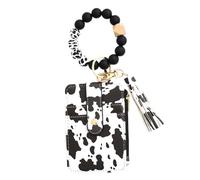 Nuhjytgf PU-Leder Böhmische Kartenhalter, niedliches Armband Kartenetui, schützender böhmischer Kartenhalter, trendiger Karten-Organizer, tragbarer böhmischer Kartenhalter für Bus und Ausweiskarten,