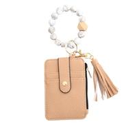 Nuhjytgf PU-Leder Böhmische Kartenhalter, niedliches Armband Kartenetui, schützender böhmischer Kartenhalter, trendiger Karten-Organizer, tragbarer böhmischer Kartenhalter für Bus und Ausweiskarten,