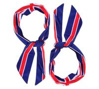 NULYLU 2 Stück Pack Sport Stirnbänder mit Britischer Flagge aus Polyester Schweißabsorbierend Verstellbar Passend für Workout und Outdoor Aktivitäten Modisches Design