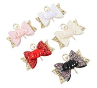 NULYLU Glitzernde Haarnadeln und Verschiedene Partys für Outdoor Aktivitäten Modischer Haarschmuck aus Pu und Legierung 5 Stück pack im Ballettmädchen Stil für Mädchen