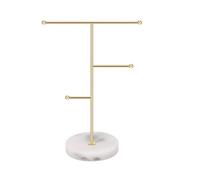 NULYLU Multifunktionaler Schmuckständer aus Marmor und Metall mit Innovativem Design zur Stilvollen Aufbewahrung und Präsentation von Uhren und Schmuck im Modernen Wohnambiente