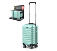 NUMADA - Reisekoffer Kabine 40 x 25 x 20 cm (20 l) Upfly Underseat 16 XXS mit abnehmbaren Rädern, Kabinenkoffer aus ABS, ideal als Handgepäck für Ryanair, Vueling oder Easyjet, grün, Reisekoffer, 40 x