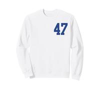 Nummer 47 Blue College Sports Team Style Sweatshirt