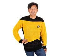 Numskull Unisex Offizieller Star Trek Weihnachtspullover, gestrickt, Größe S, Gelb, S