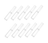 NUOBESTY 10 Stück Transparente Stiftebox Kunststoff Klein Mit Deckel Stifthalter Aufbewahrungsetui Geschenk Für Schule Büro Feier