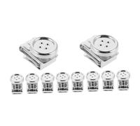 NUOBESTY 10stücke Metall Hosenträger Knöpfe Für Herren Vielseitig Einsetzbare Clips Für Hüte Und Taschen Einfach Zu Verwenden Elegantes Design Silberne Farbe