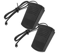 NUOBESTY 2 Stück Ersatz Fußpedal mit Kabel für Haushaltsnähmaschinen Metall Nähmaschinenpedal mit Rutschfester Matte zur Geschwindigkeitsregelung Kompatibel für Nähmaschinen Zubehör