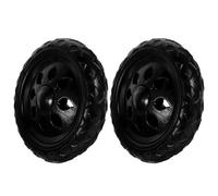 NUOBESTY 2 Stück Ersatzräder für Einkaufswagen Robuste Trolleyrollen aus Kunststoff Universell Einsetzbar für Klappbare Einkaufstrolleys und Transportwagen